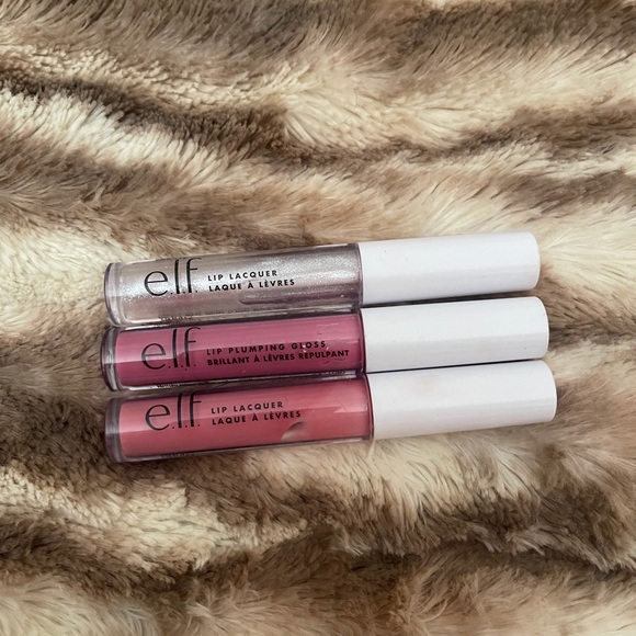 ELF e.l.f. Lip Lacquer and Lip Plumping Gloss Trio - Picture 1 of 3